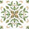 Janlynn Stamped Cross Stitch Quilt Blocks 18"X18" 6/Pkg-Antique Foliage